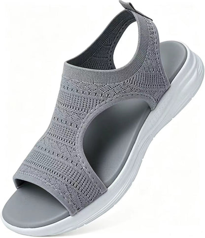 Bekväma, andningsbara platta sandaler