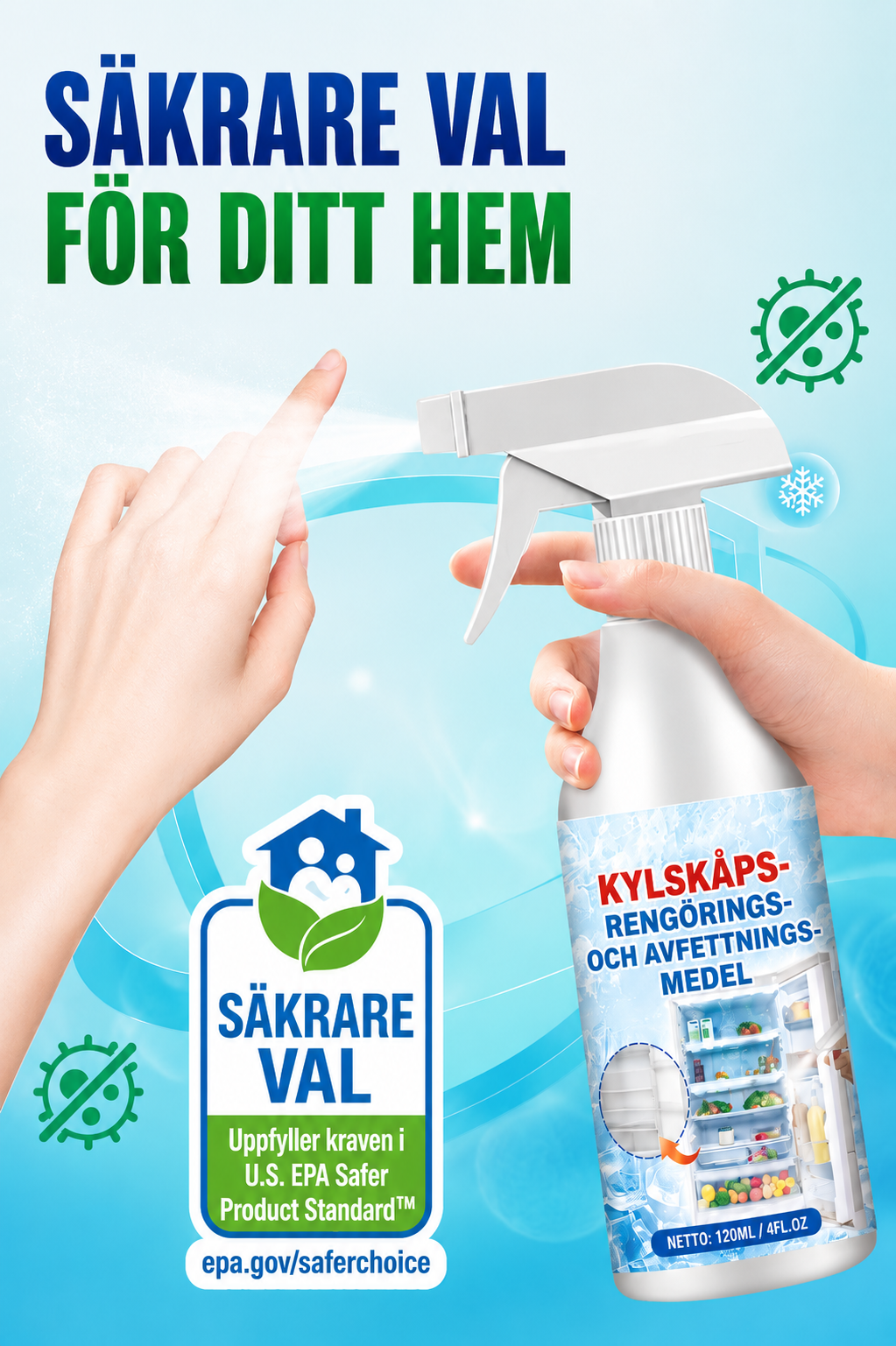Avfrostningsspray | För Kylskåp och Frysast en Vriezer