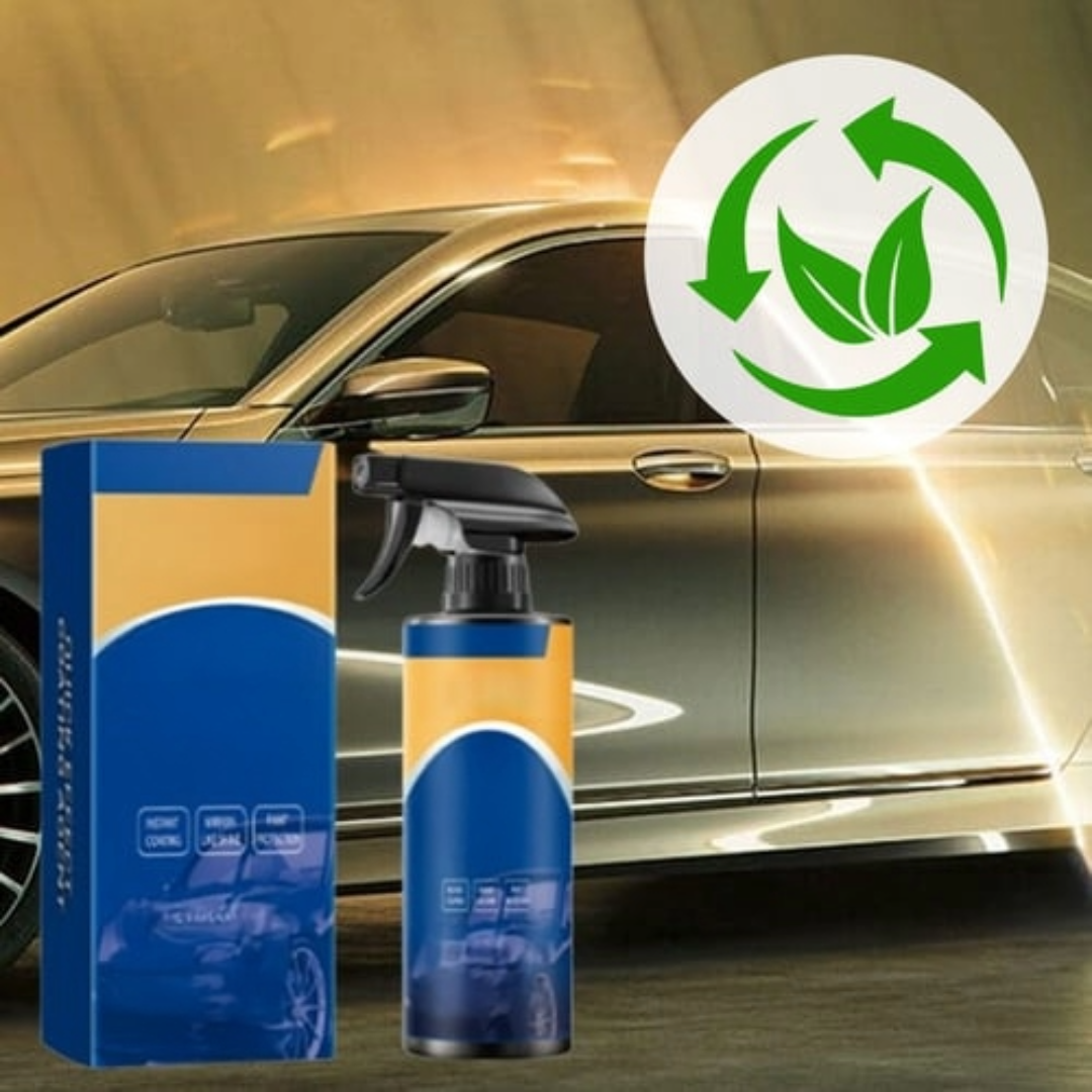 Bilbeläggningsspray för långvarig glans och skydd