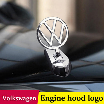 Motorhuvsemblem med billogo