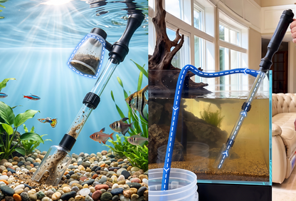 Elektrisk akvariegrusrengörare