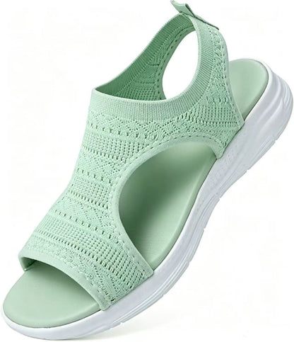 Bekväma, andningsbara platta sandaler