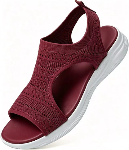 Bekväma, andningsbara platta sandaler