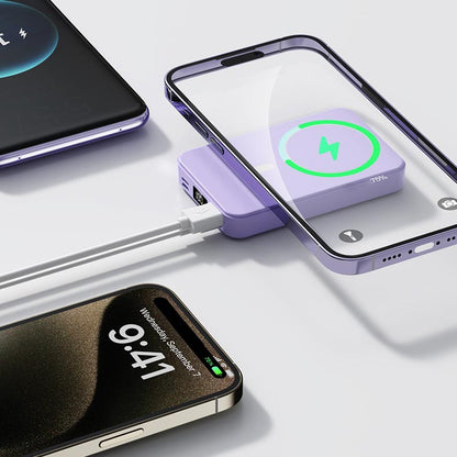 Magnetisk Trådlös Powerbank med Ställ