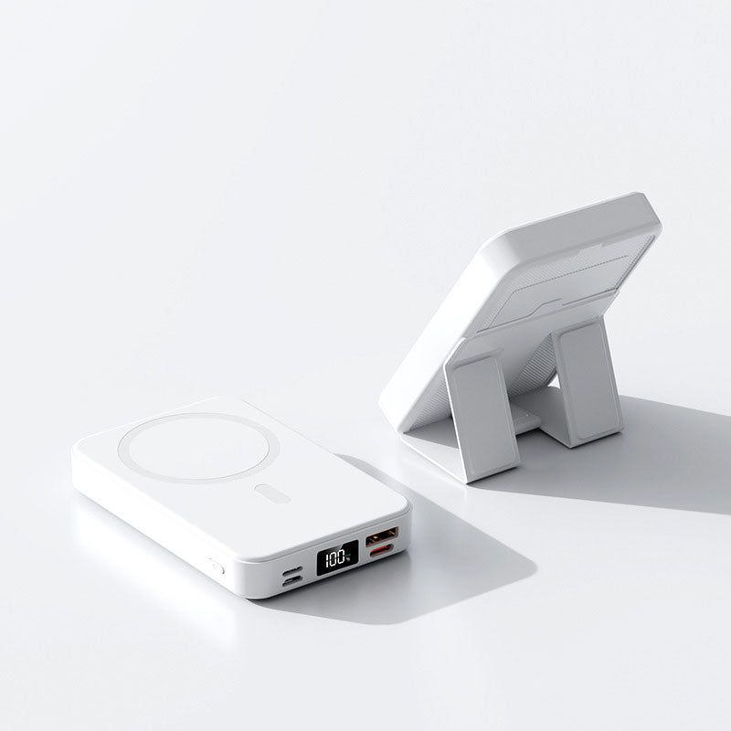 Magnetisk Trådlös Powerbank med Ställ
