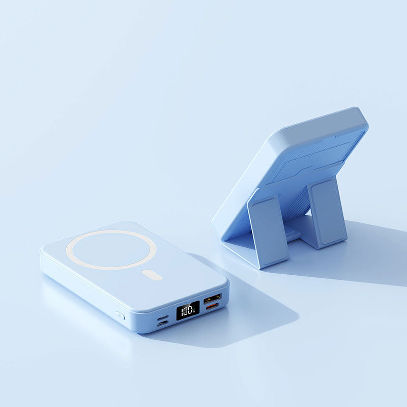 Magnetisk Trådlös Powerbank med Ställ