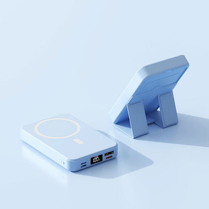 Magnetisk Trådlös Powerbank med Ställ