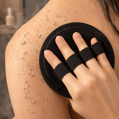 Smärtfri exfolierande badhandske med tvättlapp